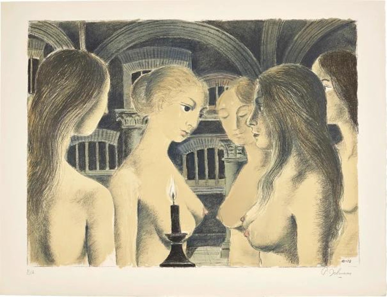 La Voûte (The Vault) by Paul Delvaux