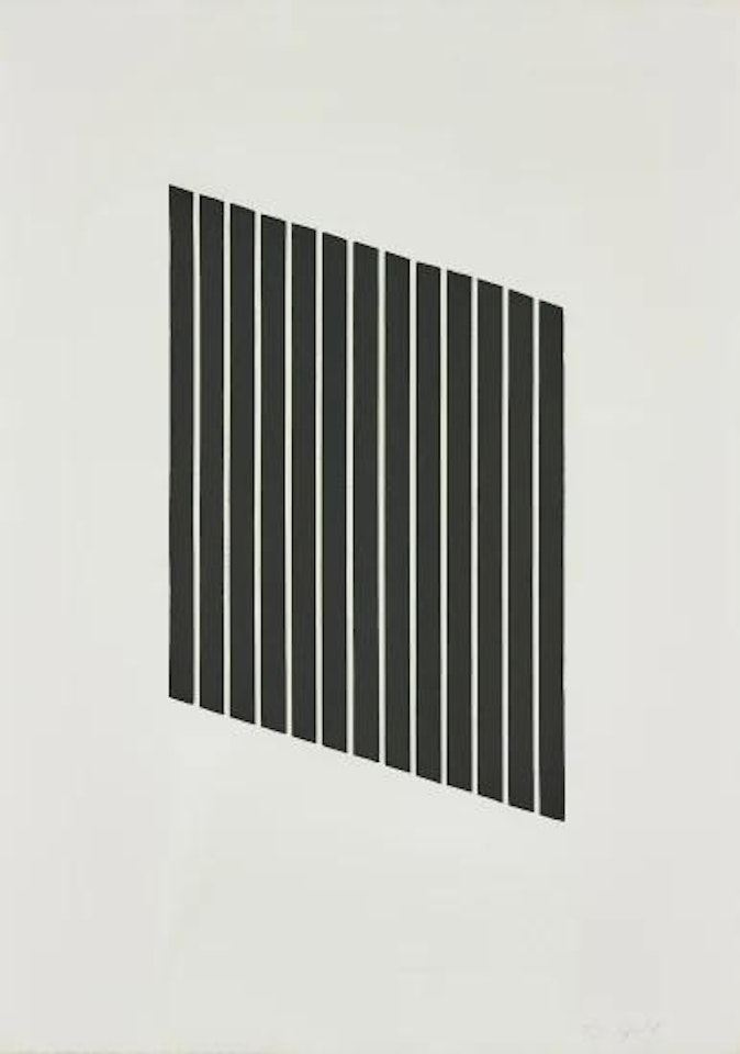 Untitled: one plate by Donald Judd