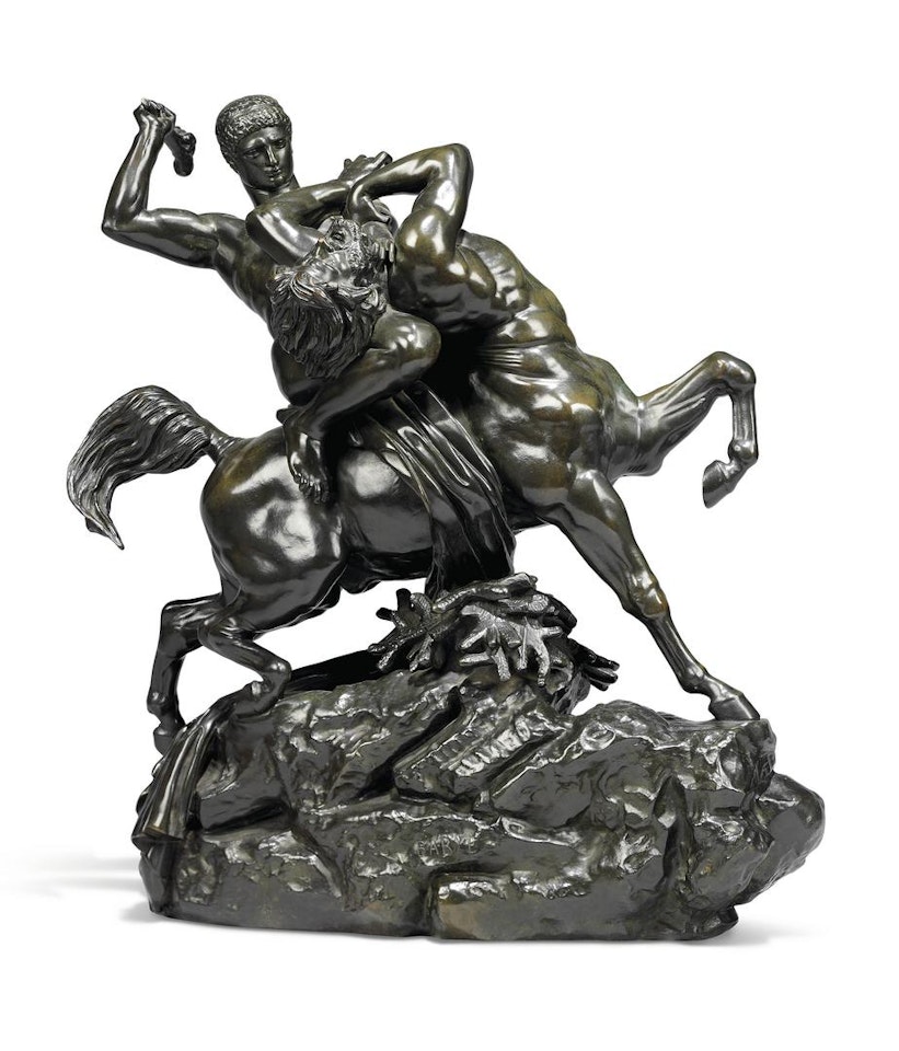 Thésée combattant le centaure Biénor (Theseus battling the Bienor centaur) by Antoine-Louis Barye