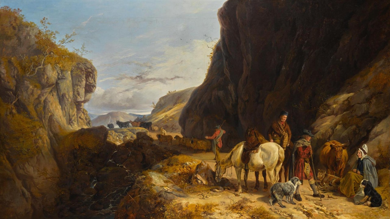 A PASS NEAR GLENCOE, ARGYLESHIRE by Richard Ansdell