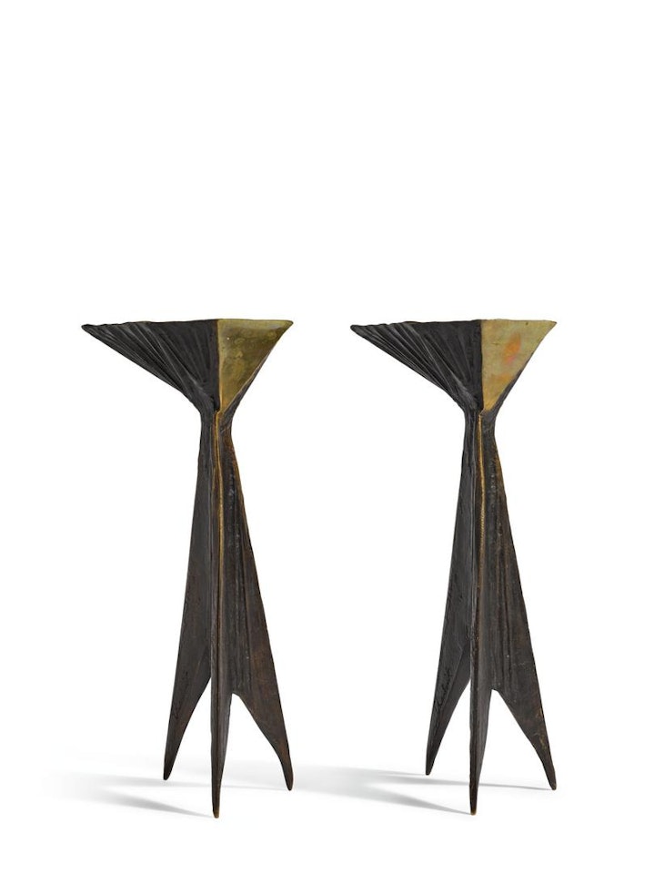 SINGLE CANDLE HOLDER (2) by Lynn Chadwick