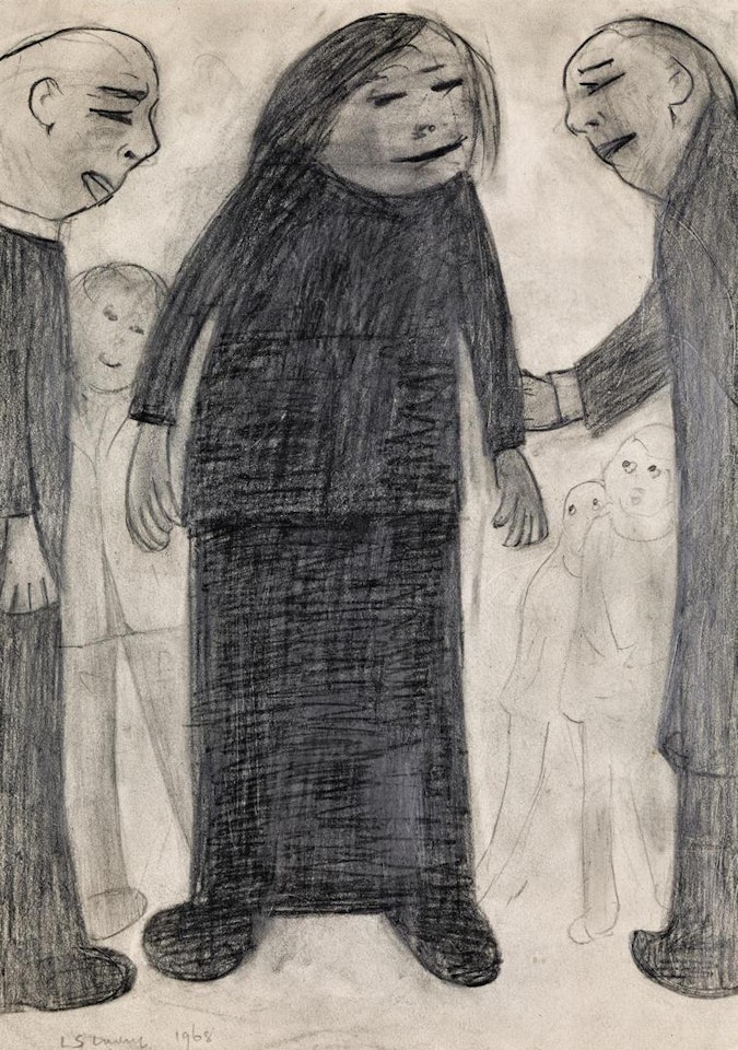 GROUP OF SIX FIGURES by Laurence Stephen Lowry
