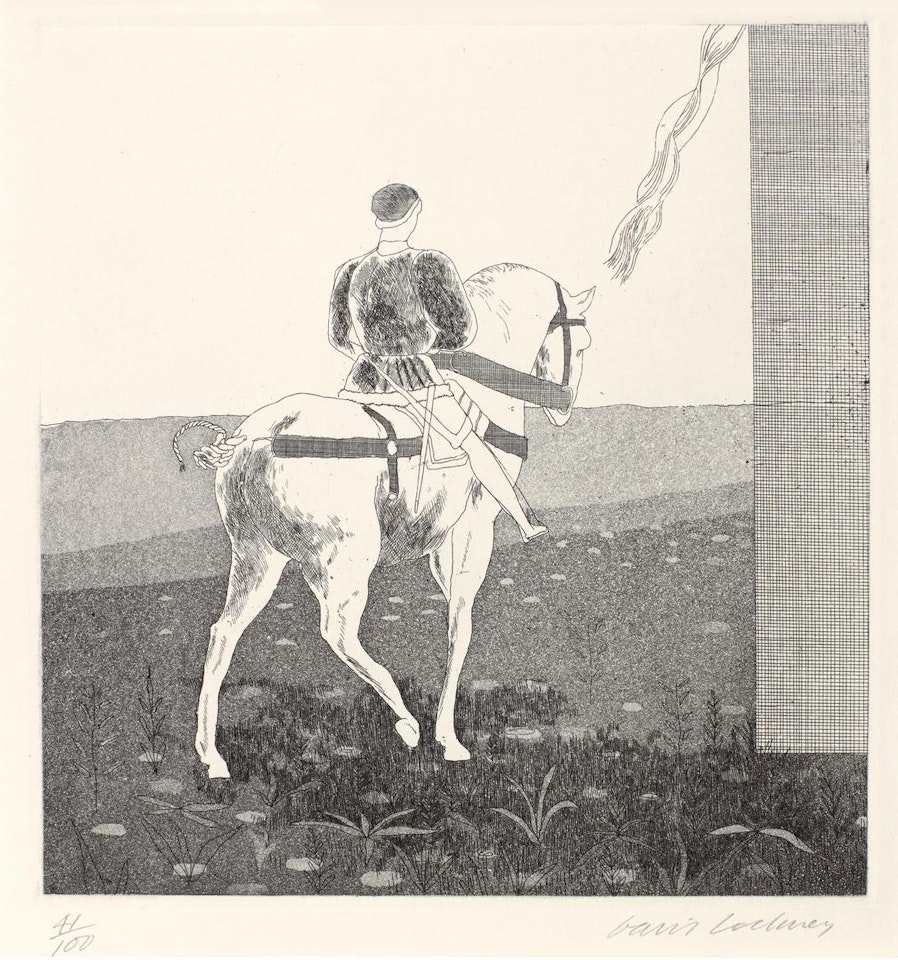 RAPUNZEL, RAPUNZEL, LET DOWN YOUR HAIR (S.A.C 86; MCA TOKYO 83) by David Hockney