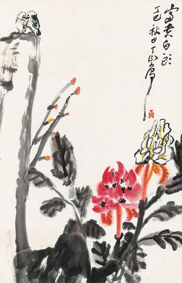 Birds And Flowers by Ding Yanyong