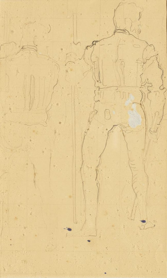 Zwei Studien zu Krieger by Ferdinand Hodler