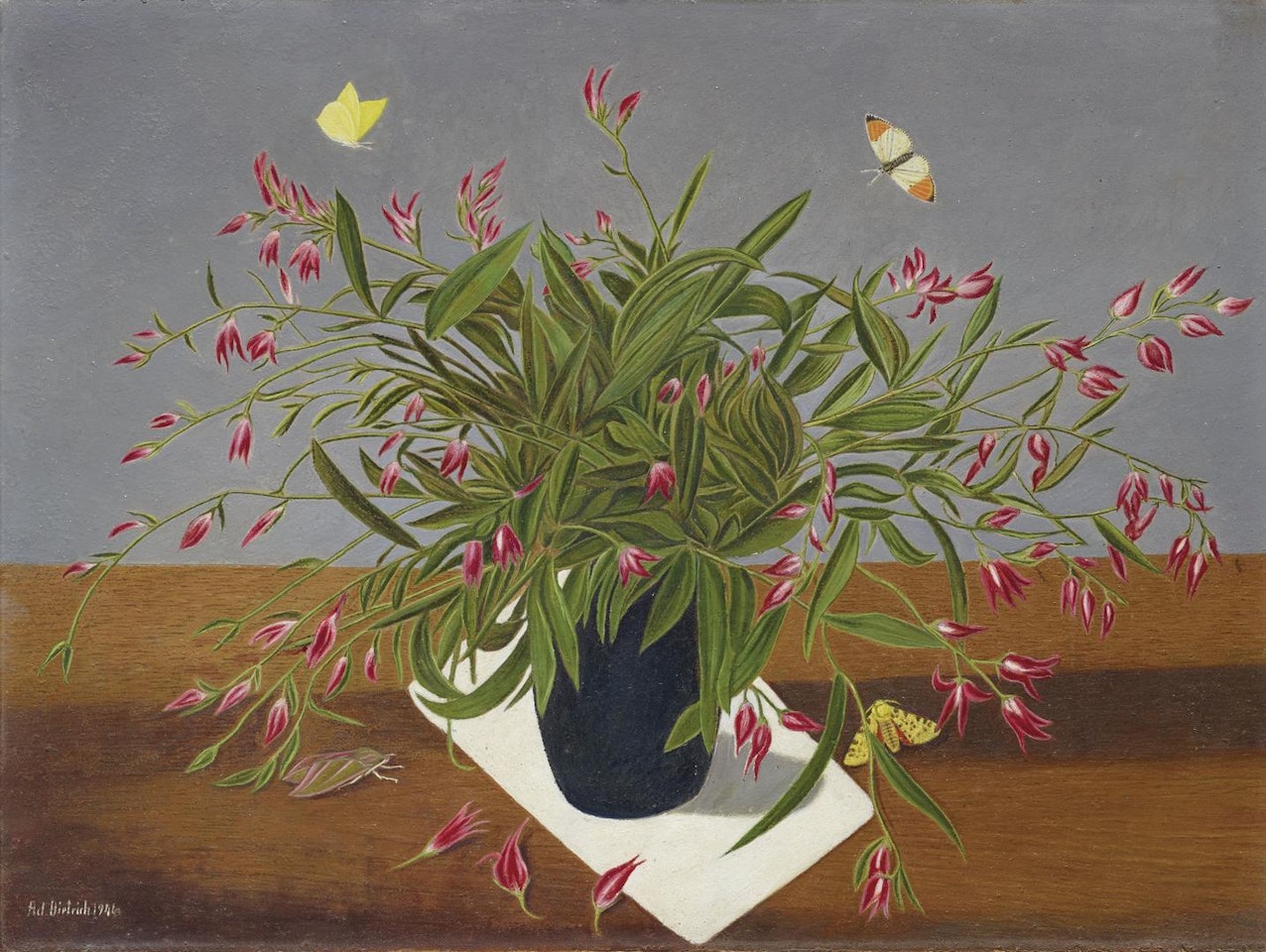 Strauss mit roten Waldvögelein, 1941 by Adolf Dietrich