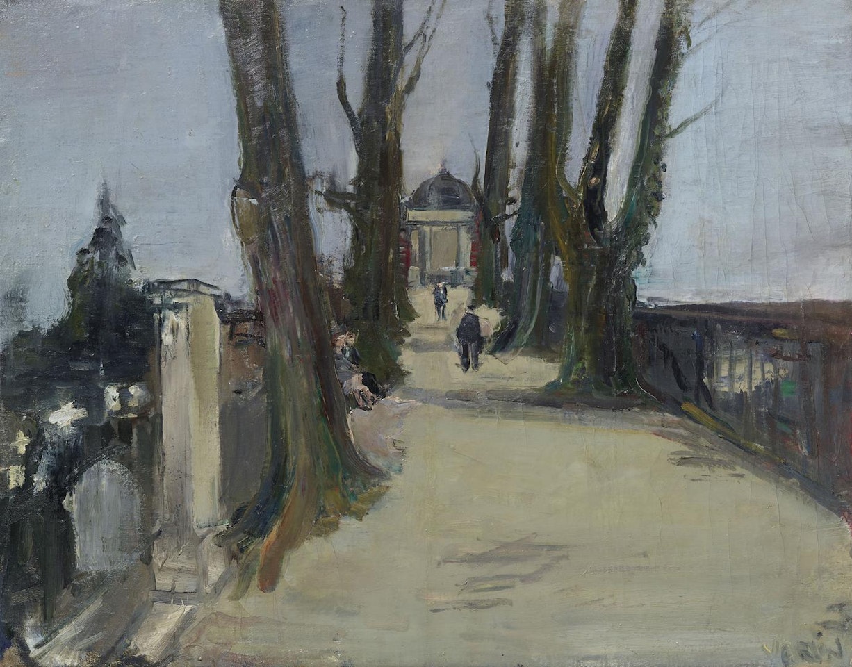 Die Hohe Promenade in Zürich / Interieur (verso) by Willy Guggenheim Varlin