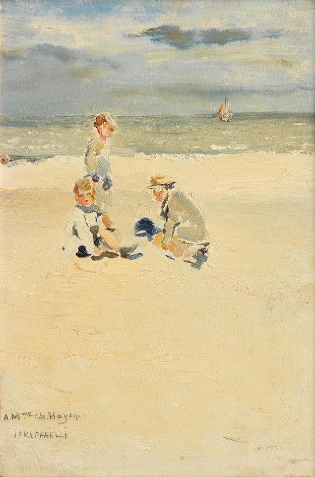 Enfants à la plage by Jean Francois Raffaelli