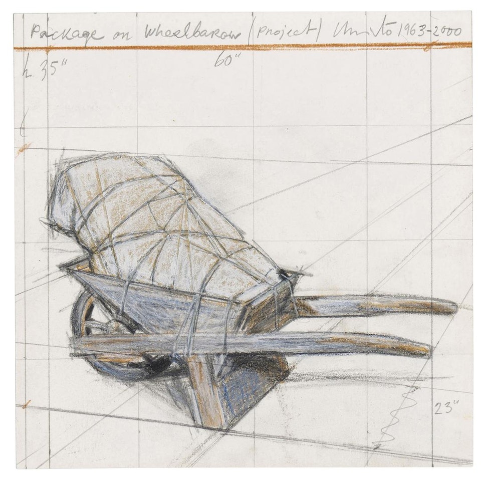 Package on Wheelbarow (Project) by Christo