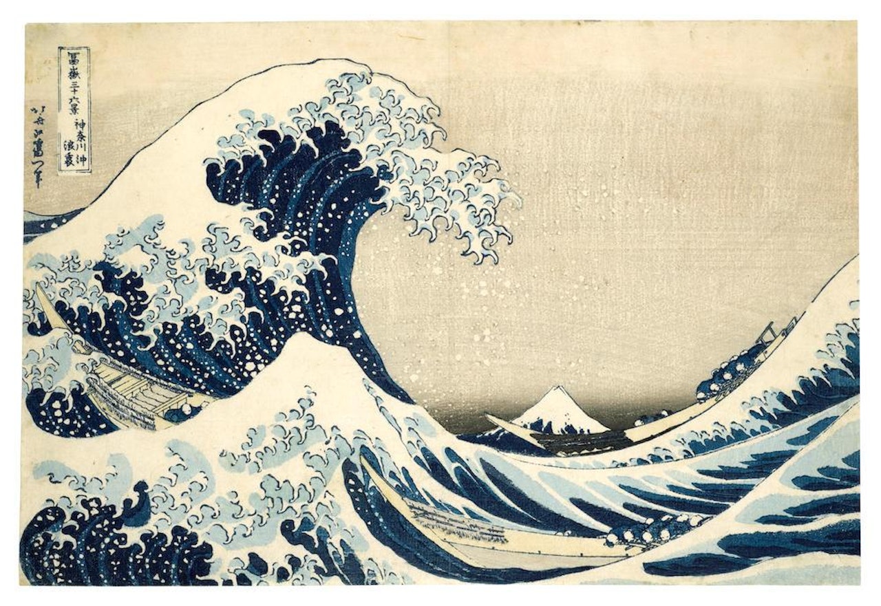 Kanagawa-oki nami-ura (Under the Wave off Kanagawa) by Katsushika Hokusai