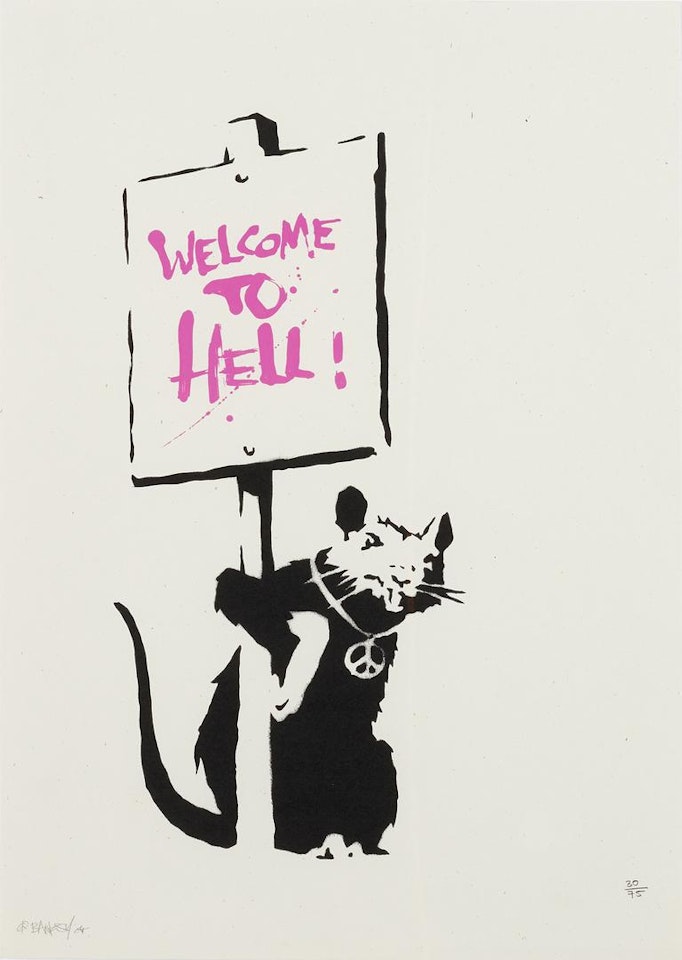 WELCOME TO HELL by Banksy