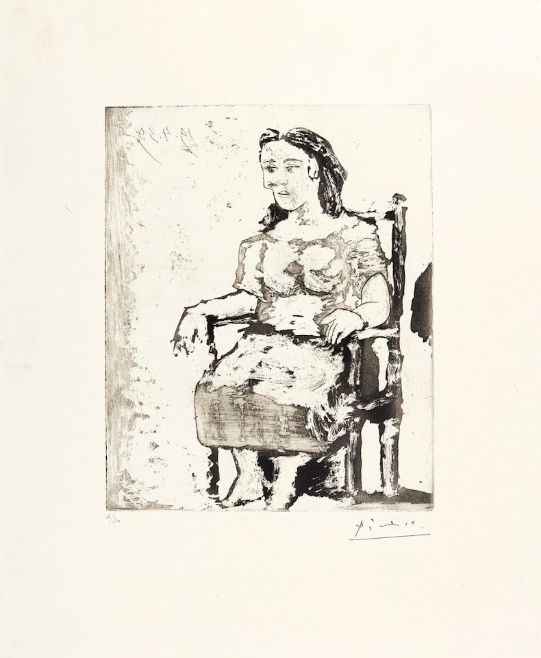 FEMME AU FAUTEUIL: DORA MAAR (B. 318; BA. 649) by Pablo Picasso