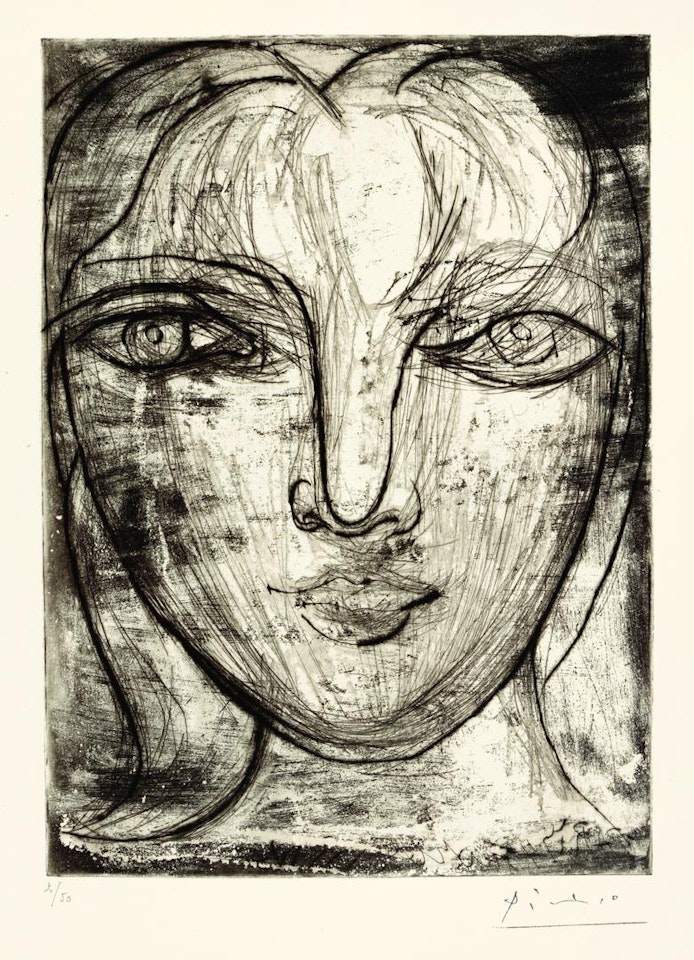 PORTRAIT DE MARIE-THÉRÈSE DE FACE (B. 276; BA. 417) by Pablo Picasso