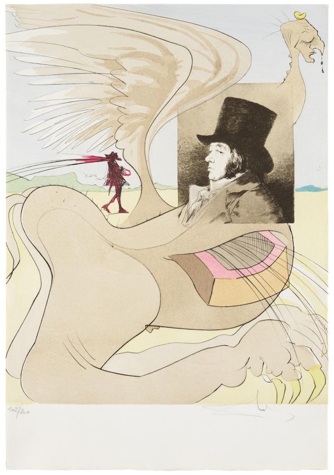 LES CAPRICES DE GOYA DE DALÍ (MICHLER & LÖPSINGER 848-927; FIELD PP. 111-116) by Salvador Dali