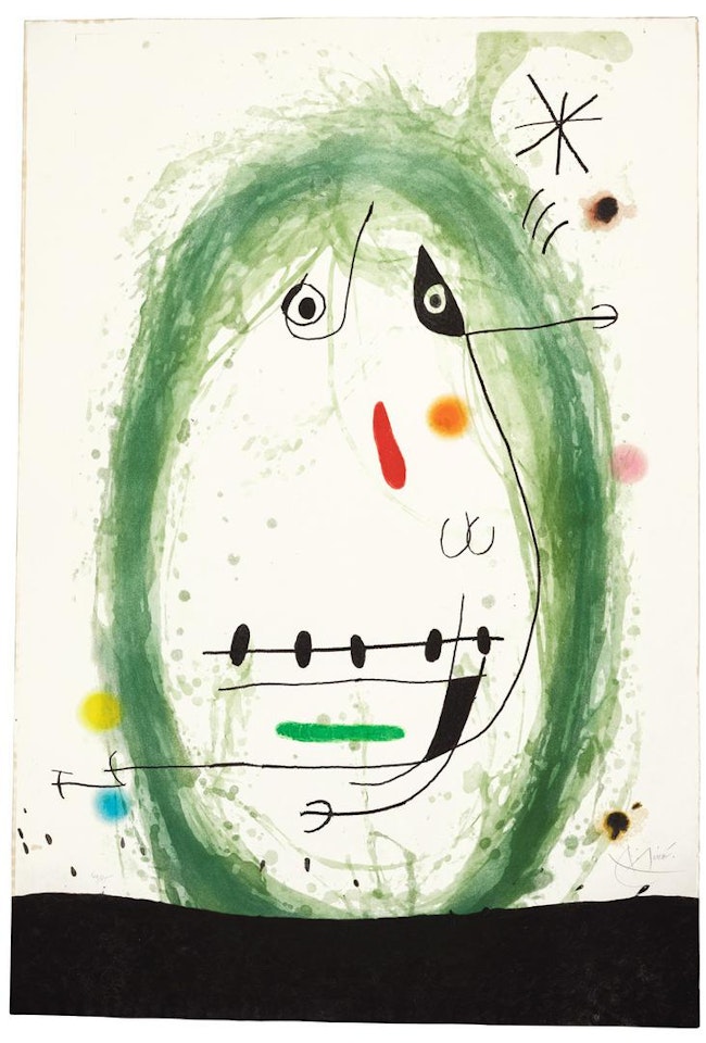 L'EXILÉ VERT (D. 498) by Joan Miró