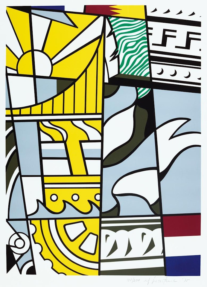 BICENTENNIAL PRINT (C. 136) by Roy Lichtenstein