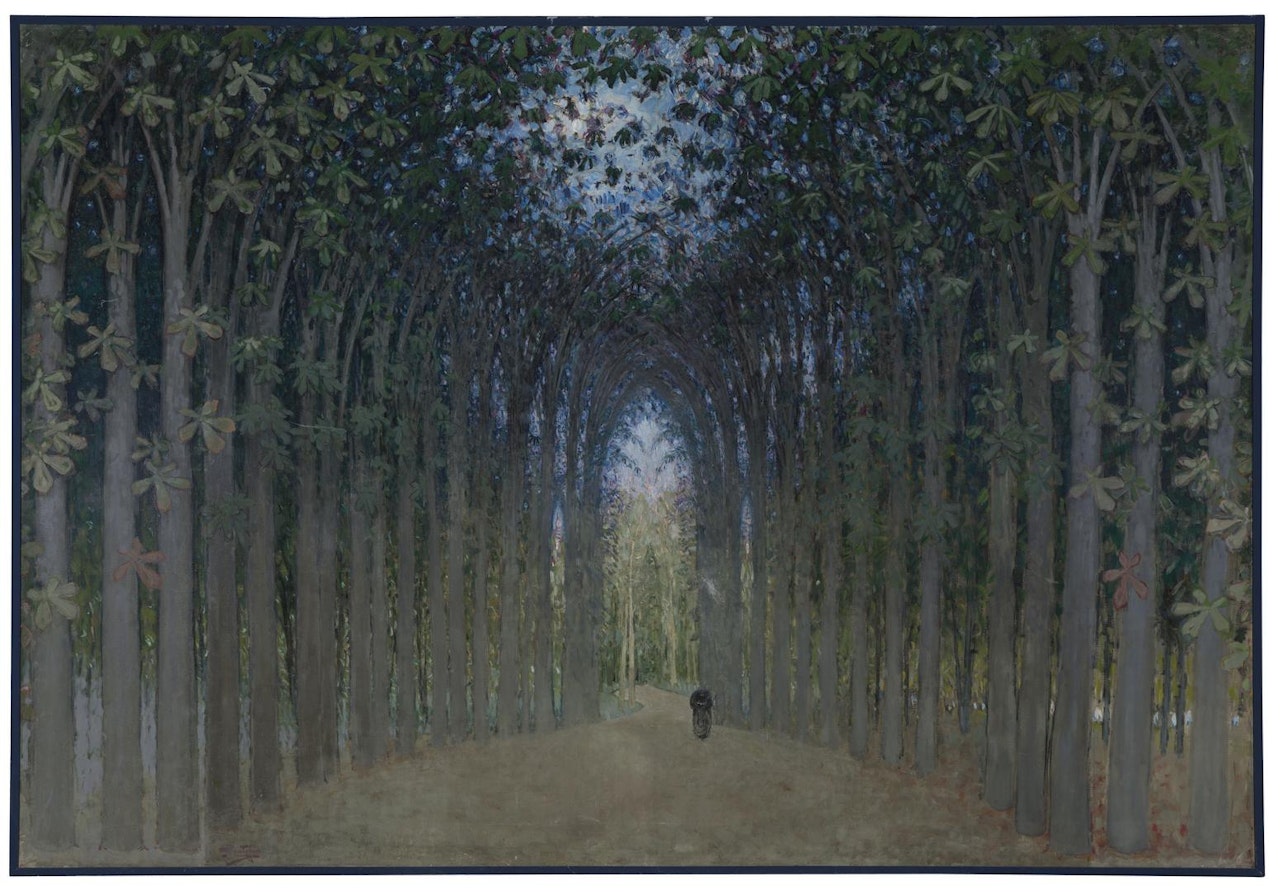 Promenade en allée by Pierre Eugène Montezin