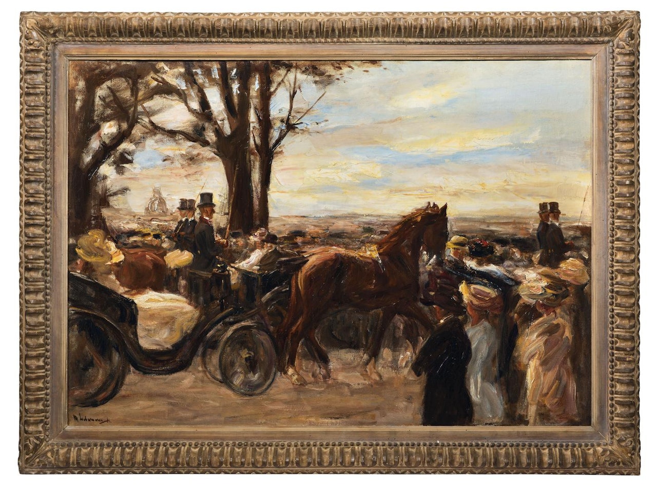 Corso auf dem Monte Pincio by Max Liebermann