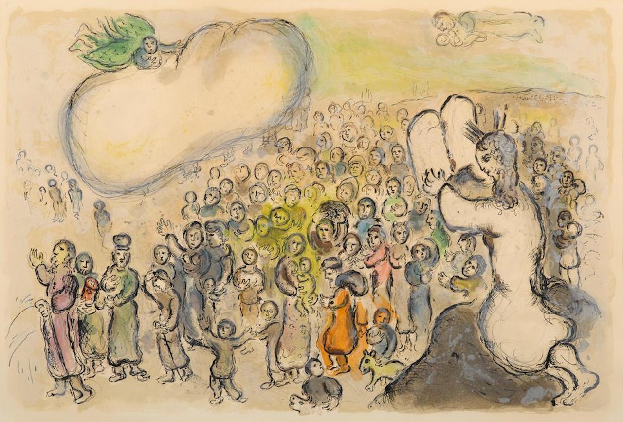 Plate 24, from The Story of Exodus (M. 467; C. bks. 64) by Marc Chagall
