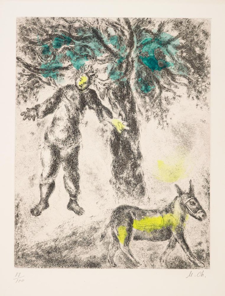 Fin d'Absalon (V. 268; C. bk. 30) by Marc Chagall