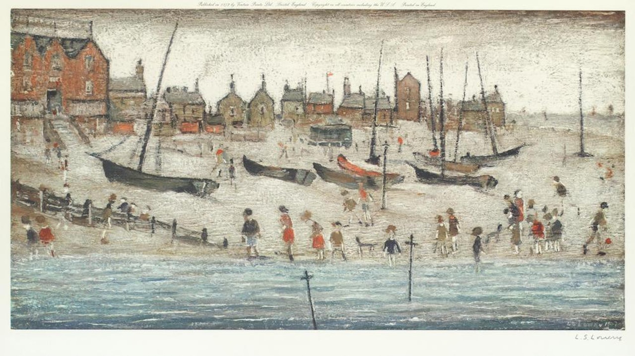 Deal Beach; Deal Sketch by Laurence Stephen Lowry
