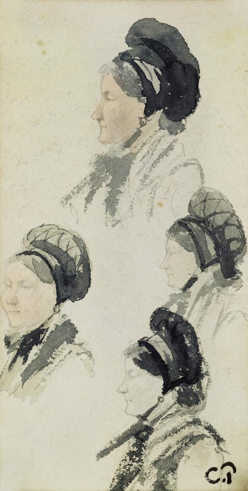 Ètudes De Femme Au Bonnet by Camille Pissarro