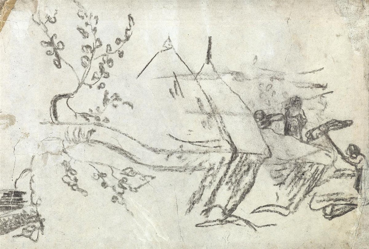 Paysage Aux Meules by Paul Gauguin