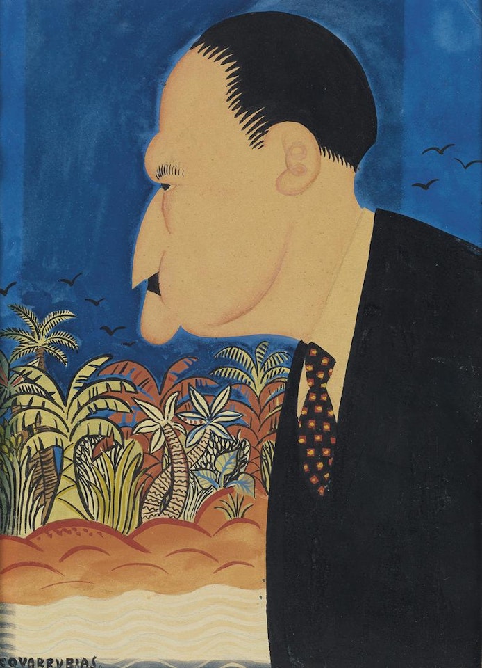 Portrait Of Somerset Maugham by Miguel Covarrubias