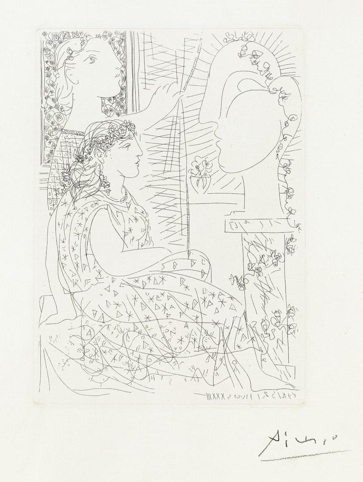 Deux Modèles Vêtus by Pablo Picasso