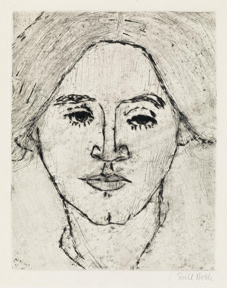Frau N. (frau Ada Nolde) by Emil Nolde