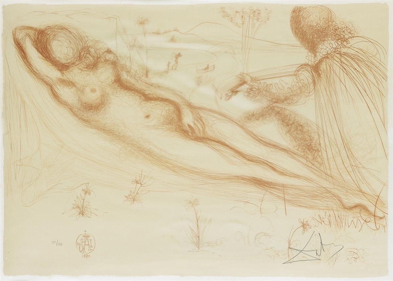 Le Nu À Guitarre by Salvador Dali