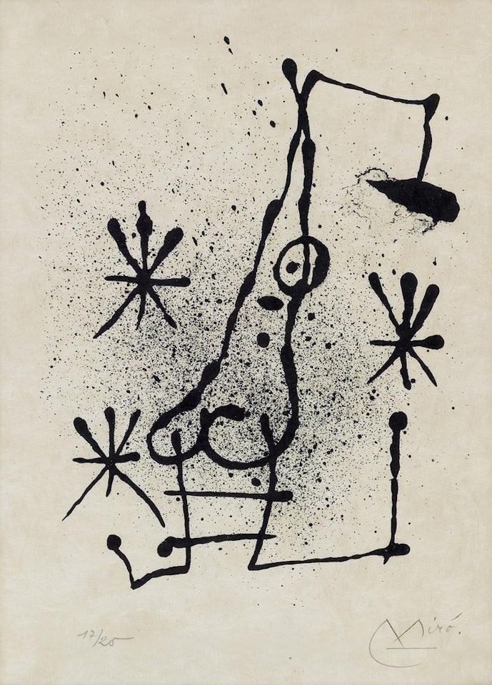 À La Porte Couverte De Neige by Joan Miró