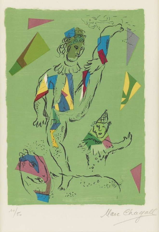 L'acrobate Vert by Marc Chagall
