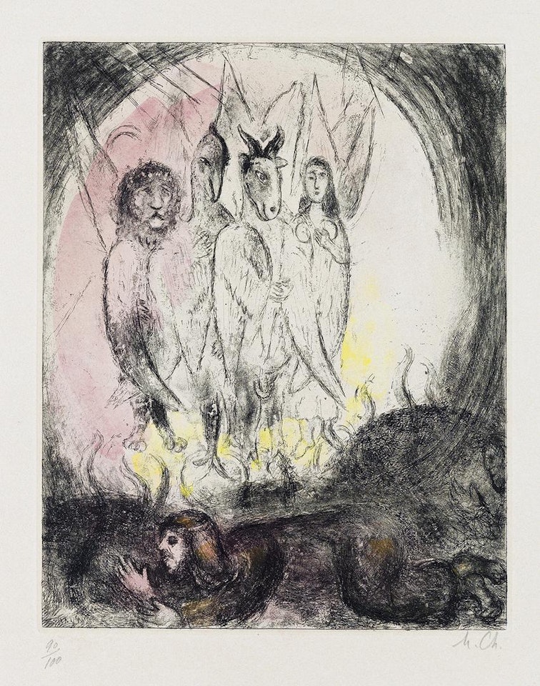 La Vision D'ezechiel by Marc Chagall