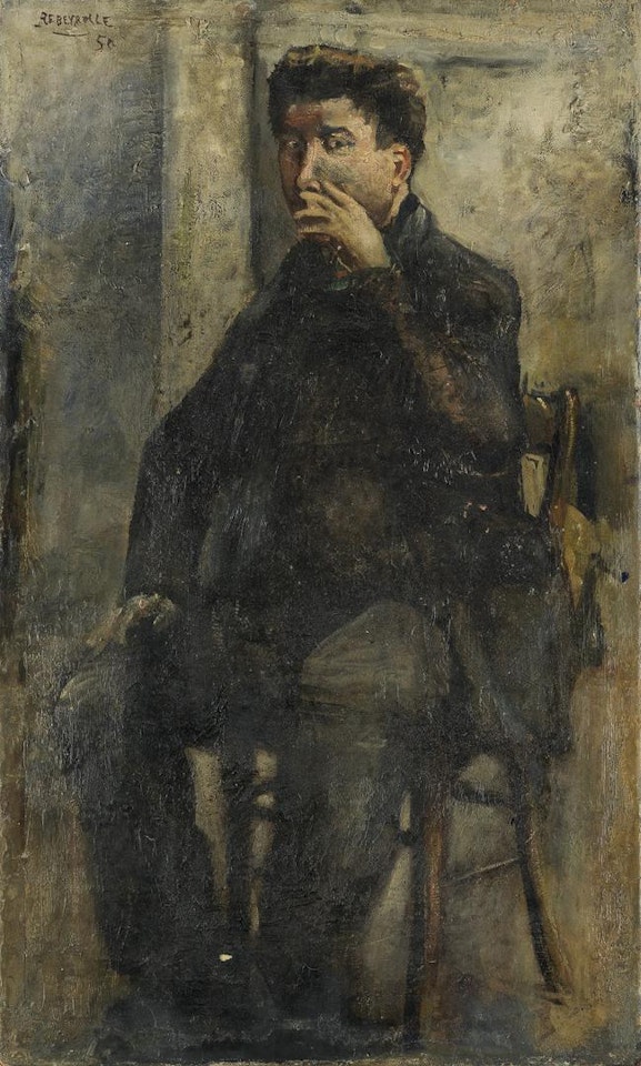 Portrait D'homme Assis by Paul Rebeyrolle