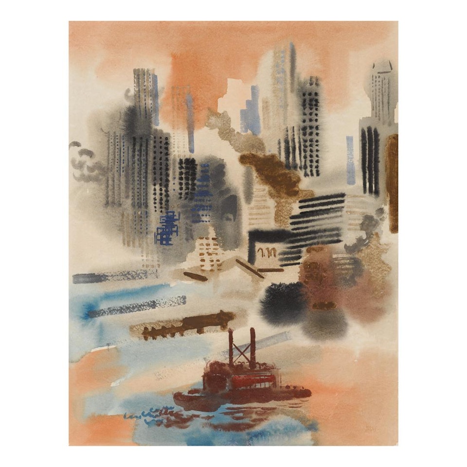 SKYLINE by George Grosz