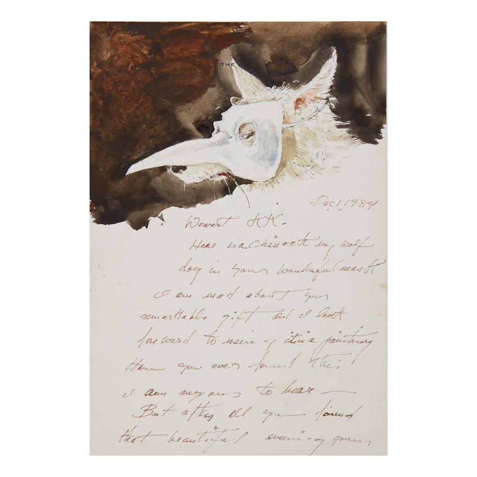 LETTER WITH NOME IN VENETIAN MASK by Andrew Wyeth