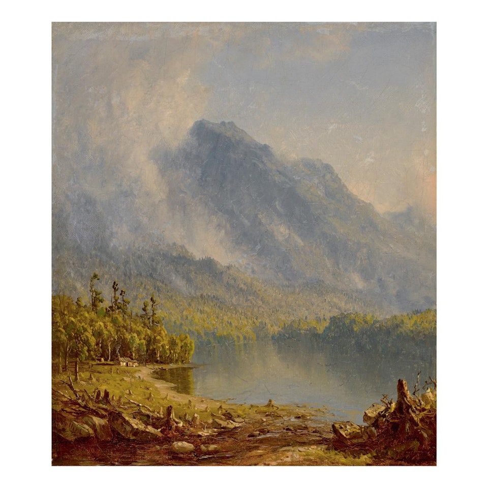 STUDY FOR 'MORNING IN THE ADIRONDACKS, 1867' by Sanford Robinson Gifford