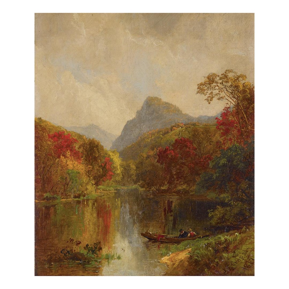 AUTUMN LANDSCAPE (LAKE GEORGE) by Jasper Francis Cropsey
