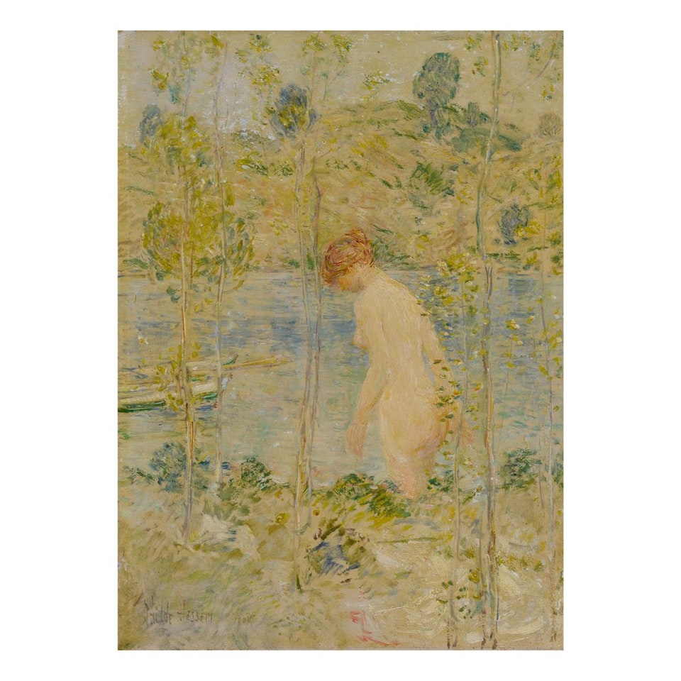 JUNE DAY BATHER by Childe Hassam