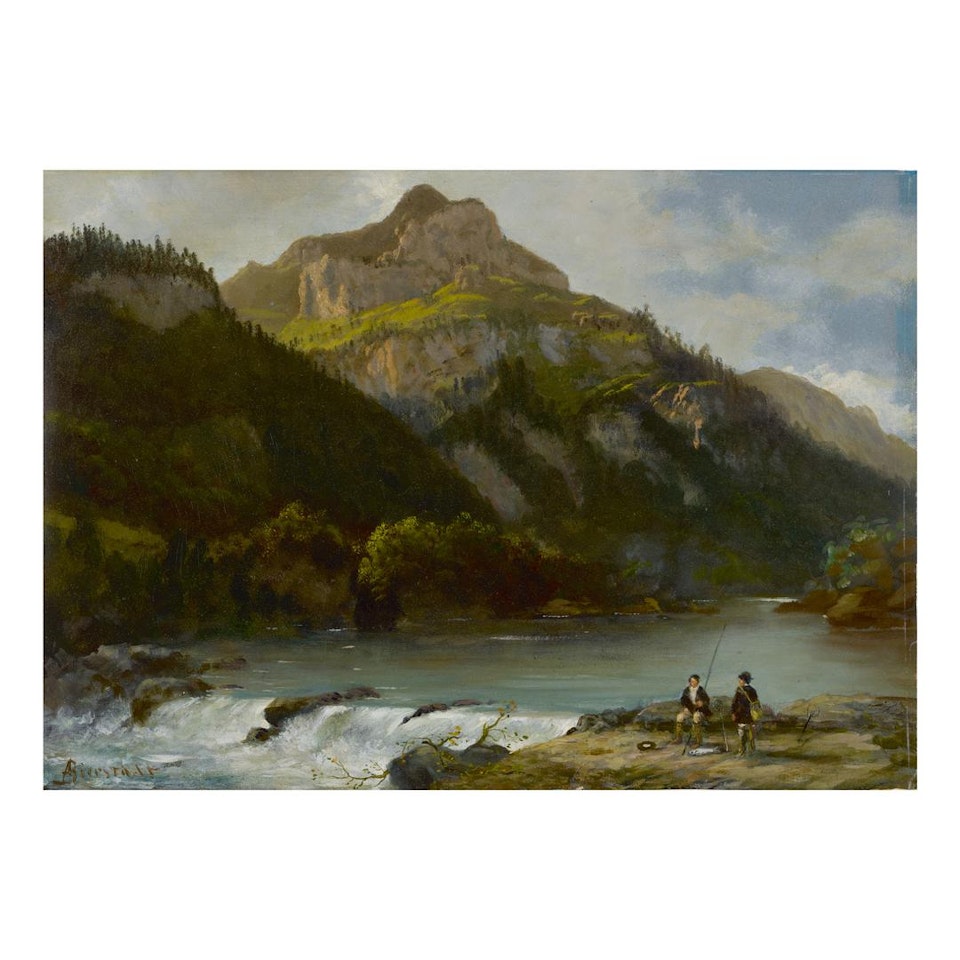 MOUNTAIN LANDSCAPE by Albert Bierstadt