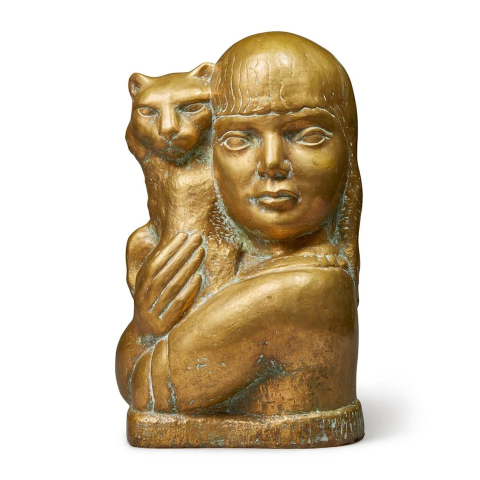 CHILD WITH CAT by William Zorach