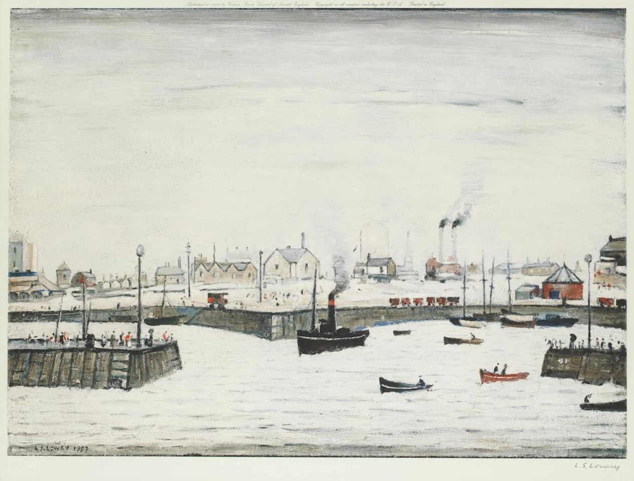 The Harbour by Laurence Stephen Lowry