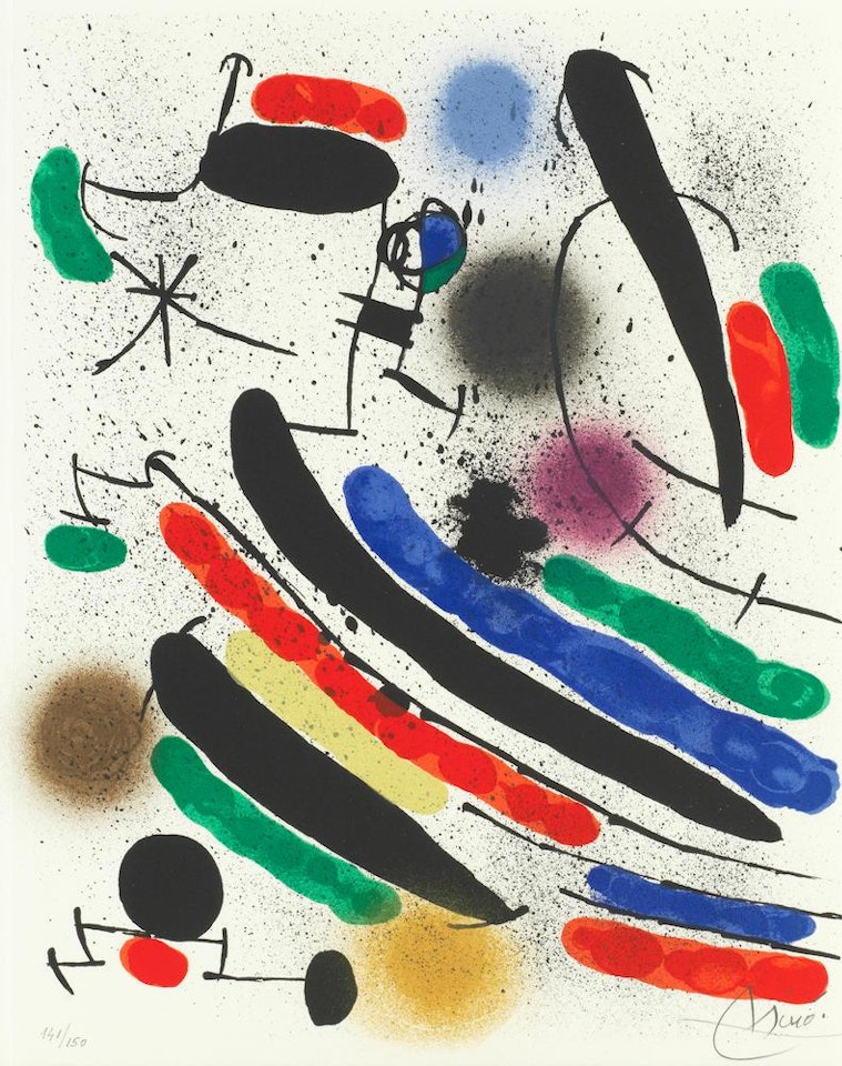One Plate, from 'Miro Lithographs I' (Mourlot 856; Cramer Books 160) by Joan Miró