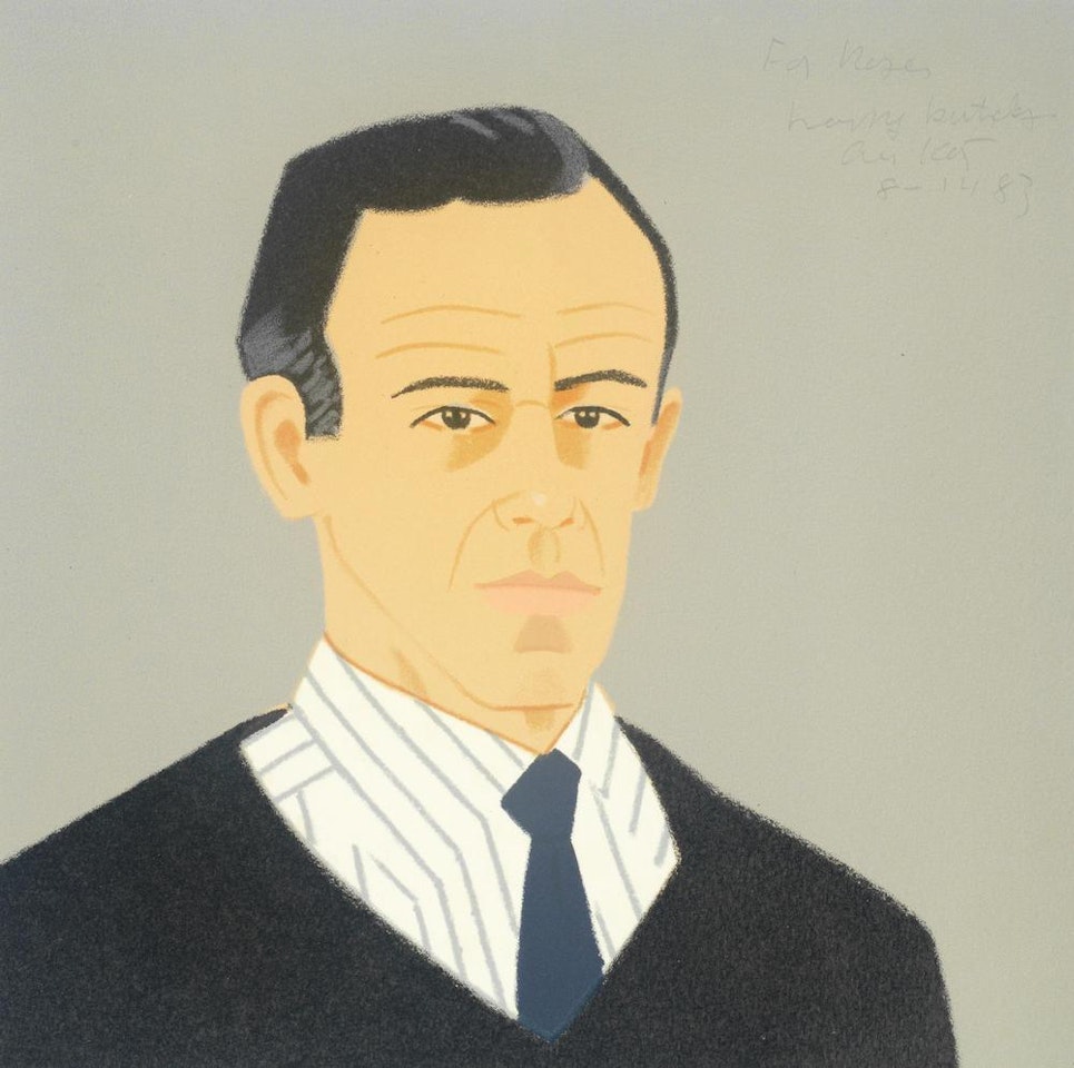 Untitled (Self-Portrait), Cover for 'Alex Katz: The Complete Prints' by Alex Katz
