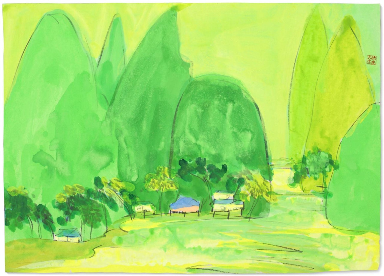 Untitled (Landscape) by Walasse Ting