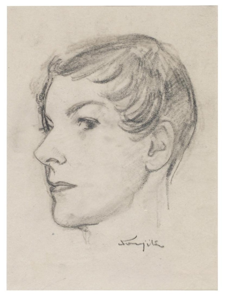 Untitled (Visage de femme) by Leonard Tsuguharu Foujita