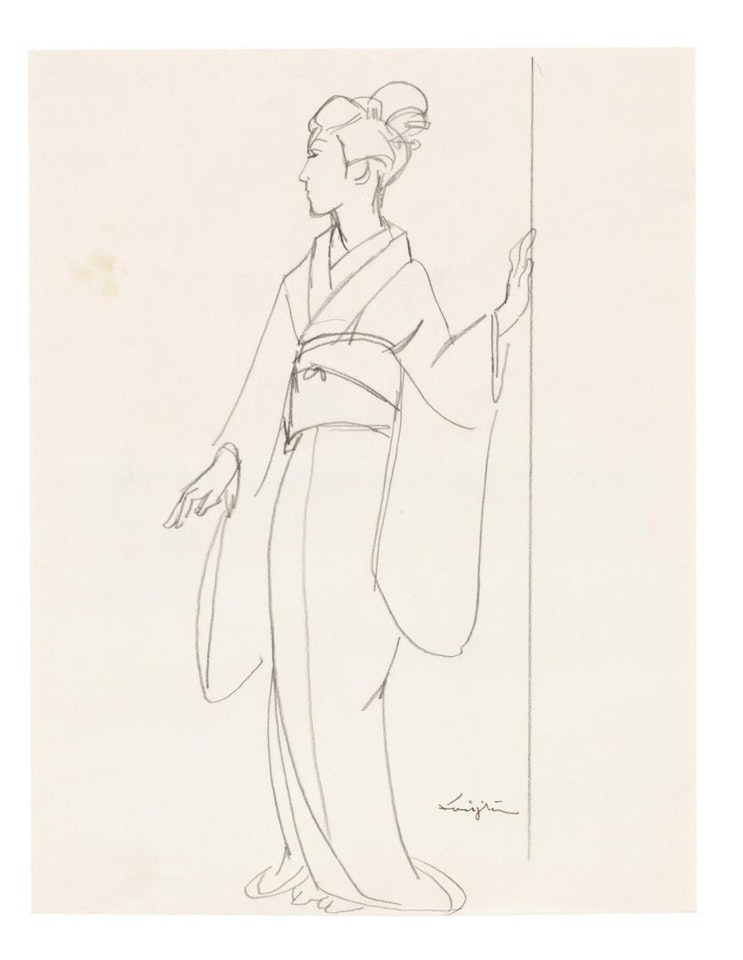 Untitled (L’attente) by Leonard Tsuguharu Foujita