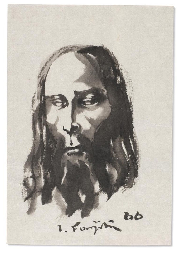 Untitled (Christ) by Leonard Tsuguharu Foujita