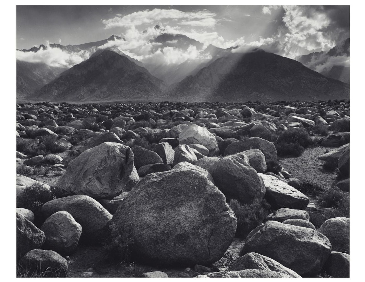 Mount Williamson, Sierra Nevada, from Manzanar, California, 1944 by Ansel Adams